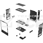 Компьютерный корпус ACD Citadel 108DB ATX, Type-C + 2 X USB ports + HD audio combo, Mesh, TG, черный, фото2