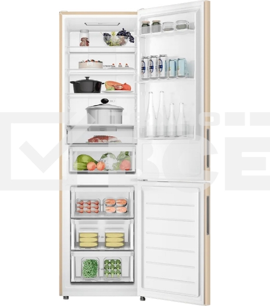 Холодильник Haier CEF538CGG золото двухкамерный 263/105л морозилка снизу, No Frost