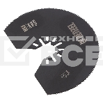 Насадка для МФИ Denzel отрезная полукруг., HSS, по металлу и дереву, 80 х 1,2 мм, мелкий зуб, фото 1