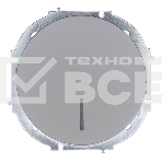 Выключатель 1-кл. СП OSEN 10А IP20 с подсветкой механизм серый матовый LEZARD 743-7488-111, фото 1