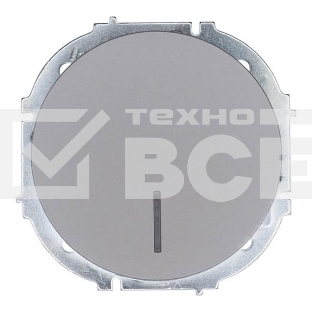 Выключатель 1-кл. СП OSEN 10А IP20 с подсветкой механизм серый матовый LEZARD 743-7488-111