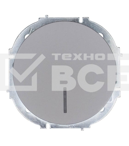 Выключатель 1-кл. СП OSEN 10А IP20 с подсветкой механизм серый матовый LEZARD 743-7488-111