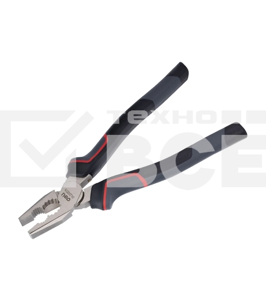 Комбинированные плоскогубцы Deli DL0005 200 мм, Cr-V, эксцентриковый шарнир, антикоррозийное покрытие, трехкомпонентная прорезиненная рукоять