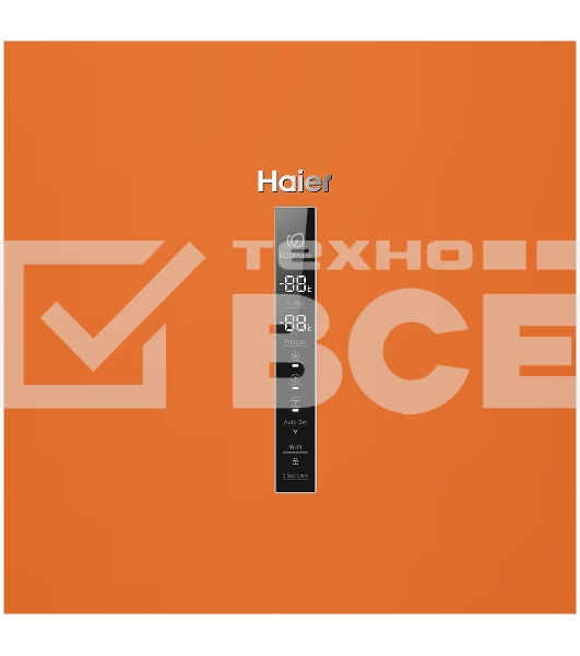 Холодильник Haier C2F636CORGU1 оранжевый двухкамерный 256/108 л морозилка снизу, No Frost