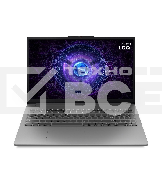 Ноутбук Lenovo LOQ 15IAX9E/15.6'/IPS/Intel Core i7 12650HX/16GB/512GB SSD/NVIDIA GeForce RTX 4050 6GB/Windows 11 Professional/серый/1.77kg