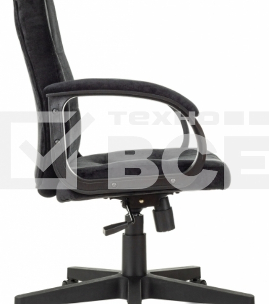 Кресло руководителя Бюрократ CH 002 Fabric черный Light-20 крестов. пластик