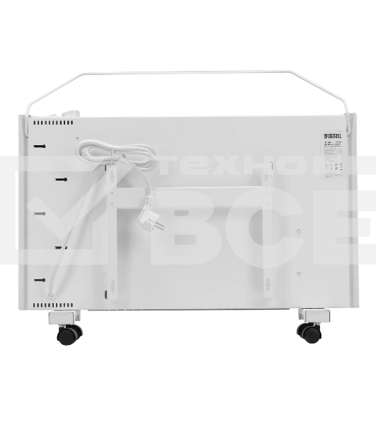 Конвектор Denzel XCE-1500 белый, 1500 Вт, 20 м2, термостат