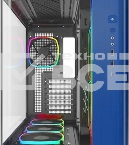 Компьютерный корпус Montech King 95 Pro голубой без БП ATX 4x120мм 2x140мм 1x180мм 2xUSB3.0 audio bott PSU
