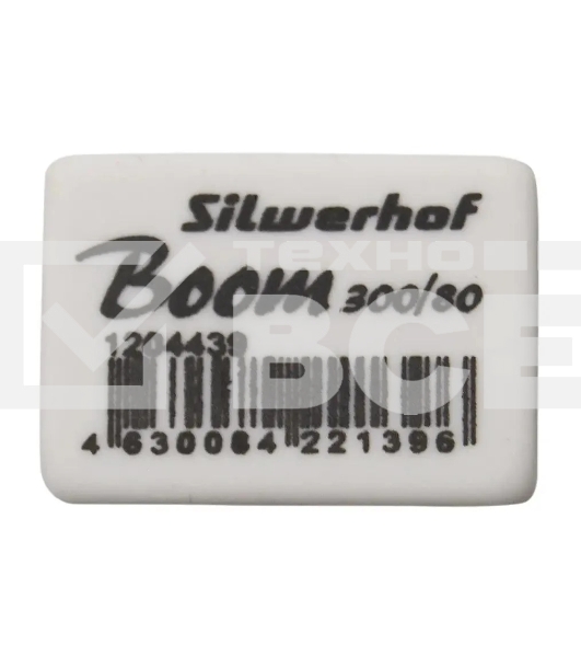 Ластик Silwerhof Boom 300/80 181146 26х18.5х8мм каучук термопластичный белый
