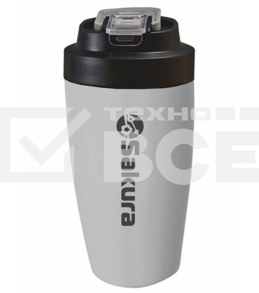 Термокружка Sakura TM-05-500G 0,5л, графит, с труб.