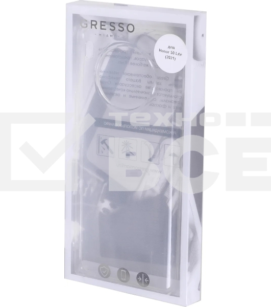 Чехол (клип-кейс) Gresso Air для Honor 50 Lite прозрачный gr17air810