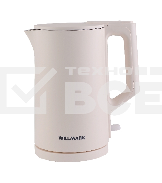 Чайник электрический Willmark WEK-1828PS белый, 1.8 л, 2000 Вт