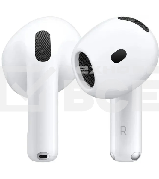 Гарнитура вкладыши Apple A3050 A3053 A3058 AirPods 4 белый беспроводные bluetooth в ушной раковине