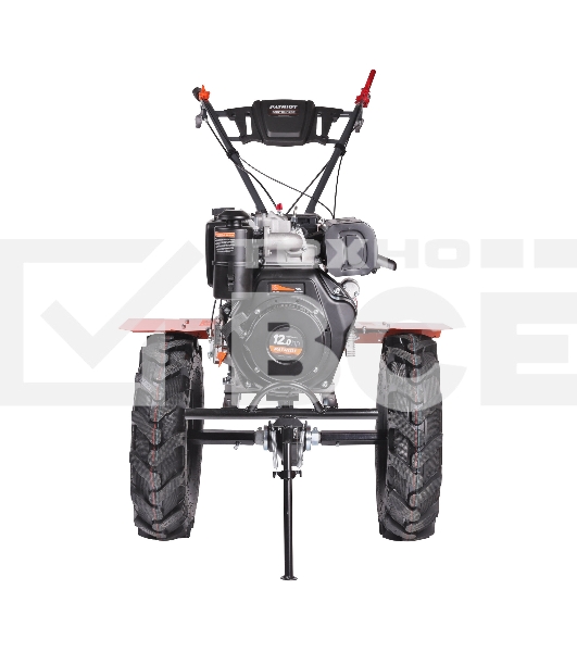 Мотоблок дизельный PATRIOT BOSTON 12DE  12 л,с; эл. Стартер: 12V; фрезы: 1350 mm; коробка передач 2 вперед+ 1 назад