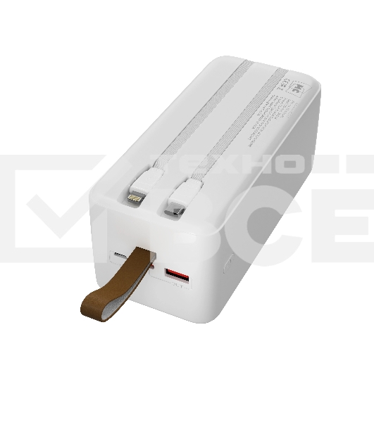Портативный аккумулятор MORE CHOICE (4620202552860) PB59-50 50000mAh 1USB+1Type-C+1micro-USB 3.0A 22.5W+PD20W+QC3.0, белый