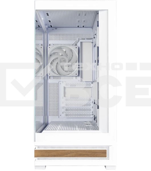 Компьютерный корпус ZALMAN P40 NAMU, ATX, белый, WINDOW, WOODEN ELEMENTS, 2xCombo(2.5” or 3.5”), 1xUSB TYPE-C, 2xUSB 3.0, SIDE 3x120мм ARGB, REAR 1x120мм ARGB