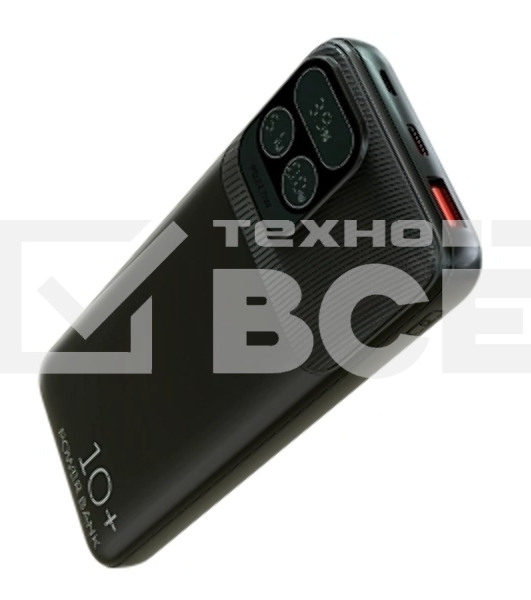 Портативный аккумулятор More choice (4620202550590) PB55-10 с кабелем 1USB 3.0A 22.5W PD - 10000mAh черный