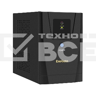 Источник бесперебойного питания ExeGate EP285496RUS SpecialPro UNB-1500.LED.AVR.C13.RJ.USB 1500VA/950W, LED, AVR, 6*IEC-C13, RJ45/11, USB, черный