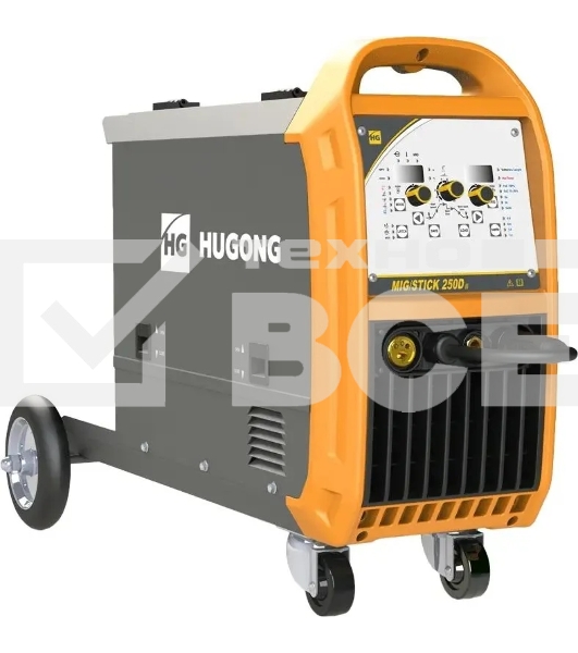 Сварочный полуавтомат Hugong Mig/Stick 250D III инвертор MIG-MAG/SPOT/FCAW/MMA/Lift TIG 7.12кВт