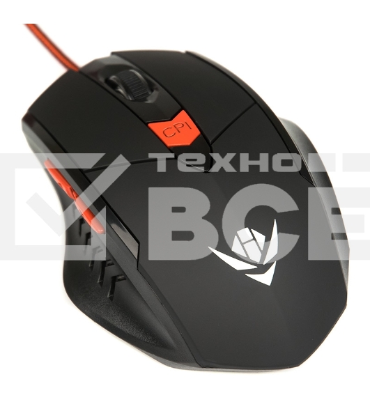 Мышь проводная Dialog MOG-11U Nakatomi Gaming - 6 кнопок + ролик, USB,черная