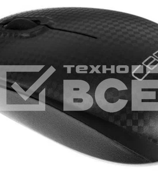 Мышь беспроводная CBR CM 499 Carbon черный, 1200 dpi, радиоканал, USB, кнопки - 3