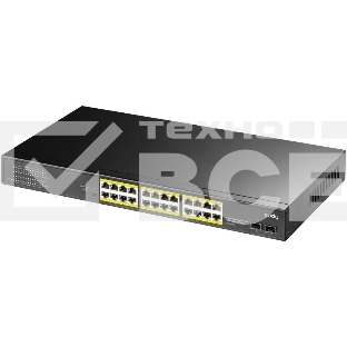 Коммутатор Cudy GS1028PS2 (L2) 24x1Гбит/с 2SFP 24PoE+ 300W неуправляемый