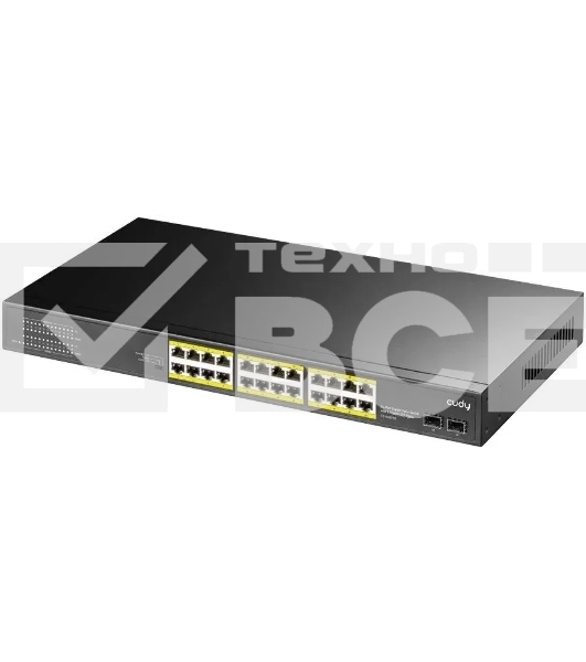 Коммутатор Cudy GS1028PS2 (L2) 24x1Гбит/с 2SFP 24PoE+ 300W неуправляемый