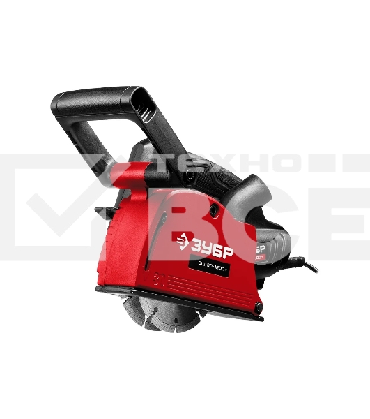 Штроборез ЗУБР ЗШ-30-1200 Тглубина паза 30 мм, 125 мм, пылезащита, подключение пылесоса,1200 Вт