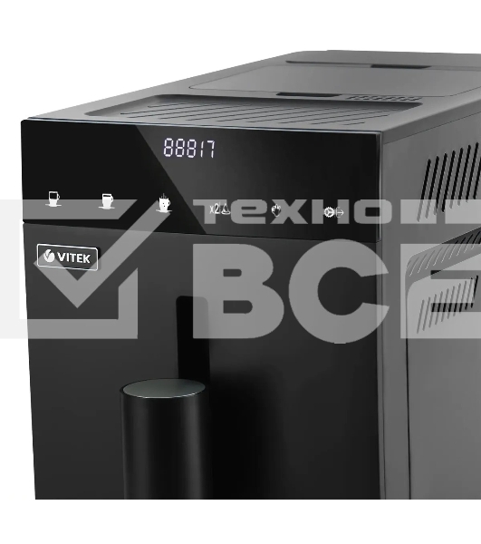 Кофемашина автоматическая Vitek Metropolis VT-8700 черный, зерновой кофе, 1.2 л, 1350 Вт, 20 Бар