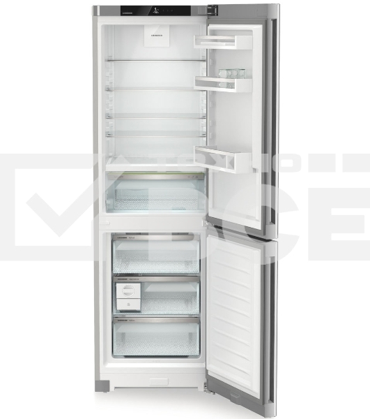 Холодильник Liebherr Plus CBNsdc 522i-22 001 серебристый SmartSteel двухкамерный 216/94л морозилка снизу, No Frost