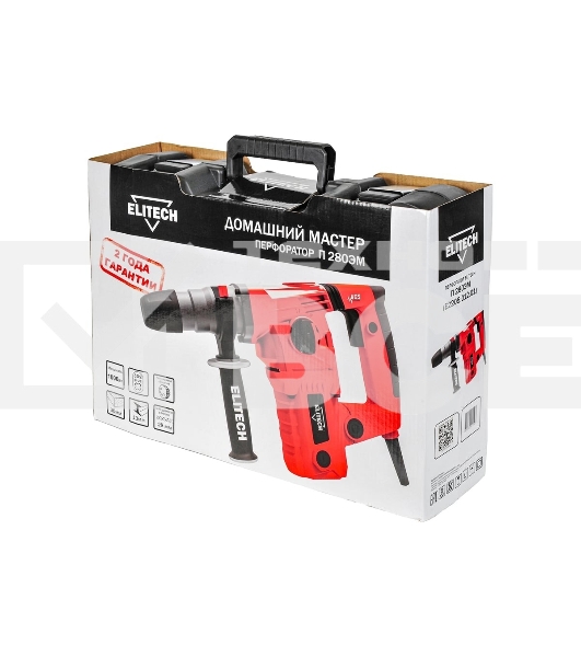 Перфоратор Elitech П 280ЭМ патрон:SDS-plus уд.:4Дж 1000Вт (кейс в комплекте)