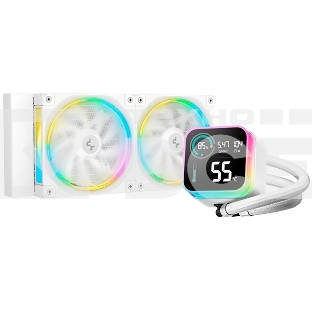 Система водяного охлаждения Deepcool LQ240 Wh ARGB белый 120мм алюминий+медь 2400rpm 38.71db 4-pin 300W