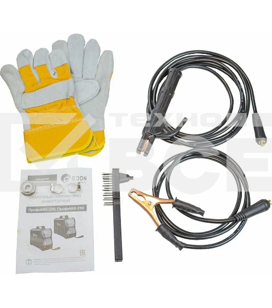 Сварочный аппарат полуавтоматический Edon ПрофиMIG-250 MIG 10,6 кВт 20-250А, MMA 13,1 кВт 20-250А, раб.цикл 60%, КПД 85%, диаметр: электроды 2-4мм, проволока 0,8-1ммMIG-MAG/NoGas/MMA/LIFT TIG/2T/4T/SYNСварка тонких металлов и нержавеющей стали.