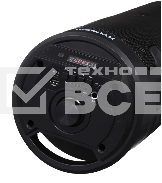 Минисистема Hyundai H-MC160 черный 50Вт/FM/USB/BT/SD/MMC