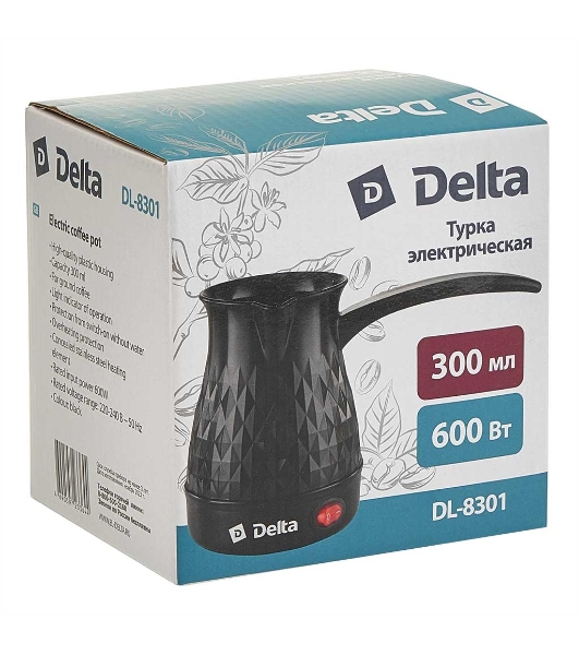 Турка электрическая DELTA DL-8301 черный