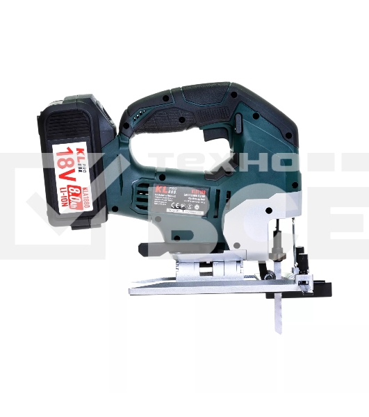 Лобзик электрический профессиональный бесщеточный KLPRO KLDT18B-80 (18В, Li-ion-2шт, 8.0А·ч, патрубок для пылесоса, полотна (дерево/металл, З/У-4А, кейс)