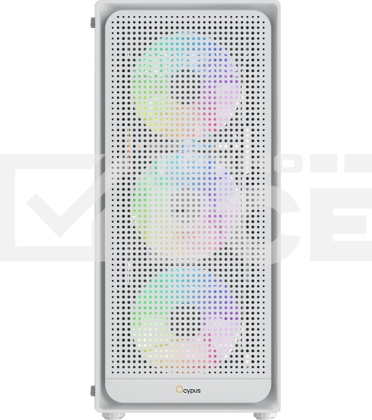 Компьютерный корпус Ocypus Gaммa C50 WH ARGB, MATX, USB 3.0*1+USB 2.0*2, FRONT 3x120мм ARGB, REAR 1x120мм ARGB