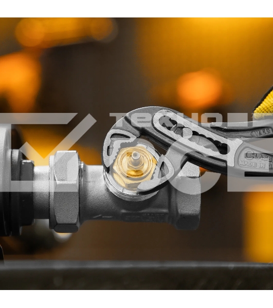 Клещи переставные Denzel обливные рукоятки, 180 мм