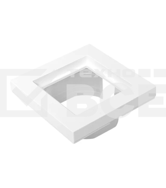 Рамка Эпика 1-местная, IP44, белая, пластик