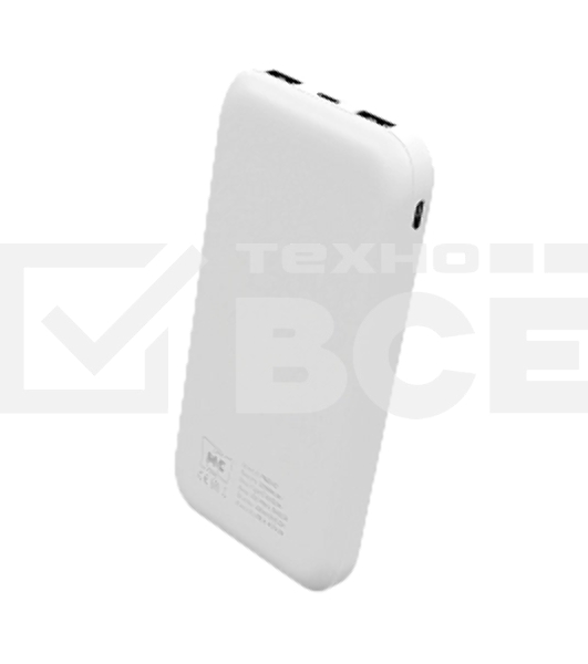 Портативный аккумулятор MORE CHOICE (4620202552907) PB25-10 белый - 10000mAh 2USB