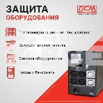 Источник бесперебойного питания Powercom Imperial IMD-1025AP 615Вт 1025ВА черный, фото11