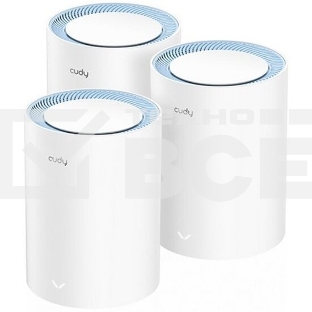 Бесшовный Mesh роутер Cudy M1200(3-Pack) AC1200 10/100BASE-TX белый (упак.:3шт)