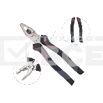 Комбинированные плоскогубцы Deli DL0005 200 мм, Cr-V, эксцентриковый шарнир, антикоррозийное покрытие, трехкомпонентная прорезиненная рукоять, фото8