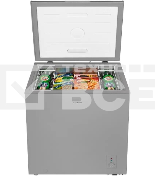 Морозильный ларь Maunfeld MFL200GR, серый, 200л