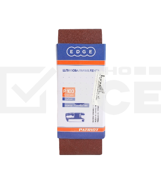 Лента абразивная EDGE by Patriot 75ммх457мм,Р100, 3шт