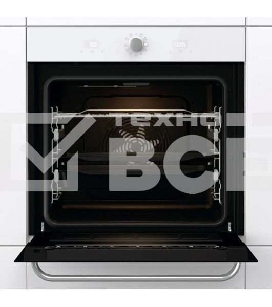 Духовой шкаф Gorenje BOS6737SYW, 77л, дверца с 2 стеклами, белый