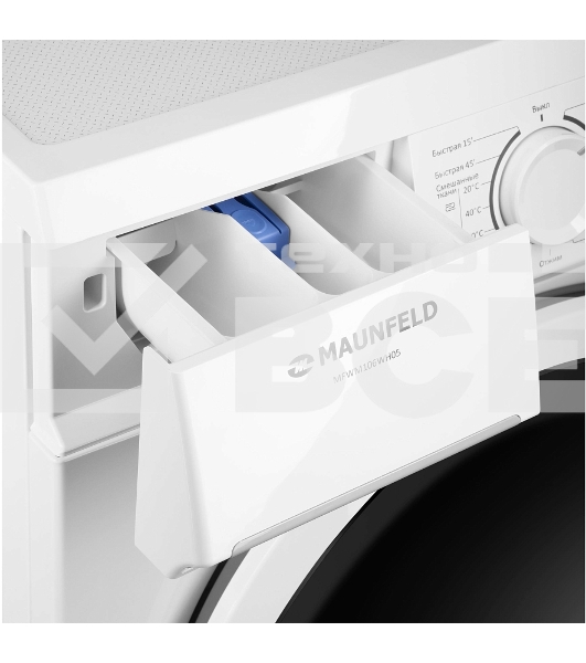 Стиральная машина Maunfeld MFWM106WH05 белый, загрузка фронтальная 6 кг, 1000 об/мин., класс: А++