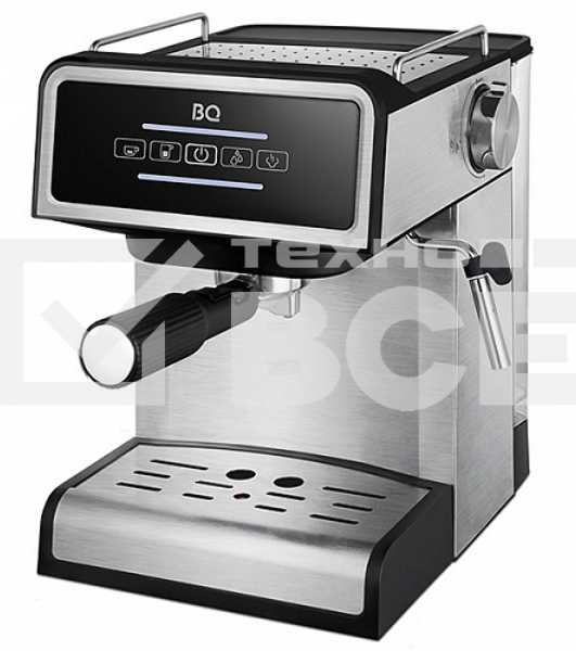 Кофеварка эспрессо BQ CM2000 Steel-Black, исп. кофе - молотый, 1.6 л, 850 Вт, 15 Бар.