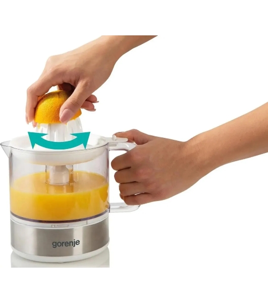 Соковыжималка цитрусовая Gorenje CJ30E 30Вт рез.сок.:800мл. белый/серебристый
