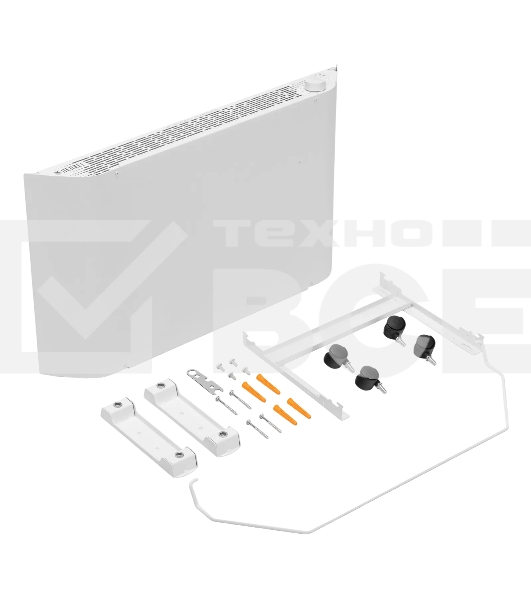 Конвектор Denzel XCE-1500 белый, 1500 Вт, 20 м2, термостат